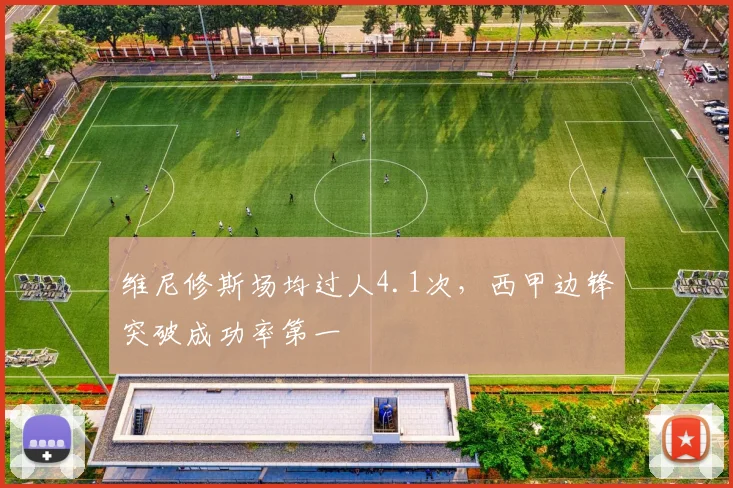 维尼修斯场均过人4.1次,西甲边锋突破成功率第一